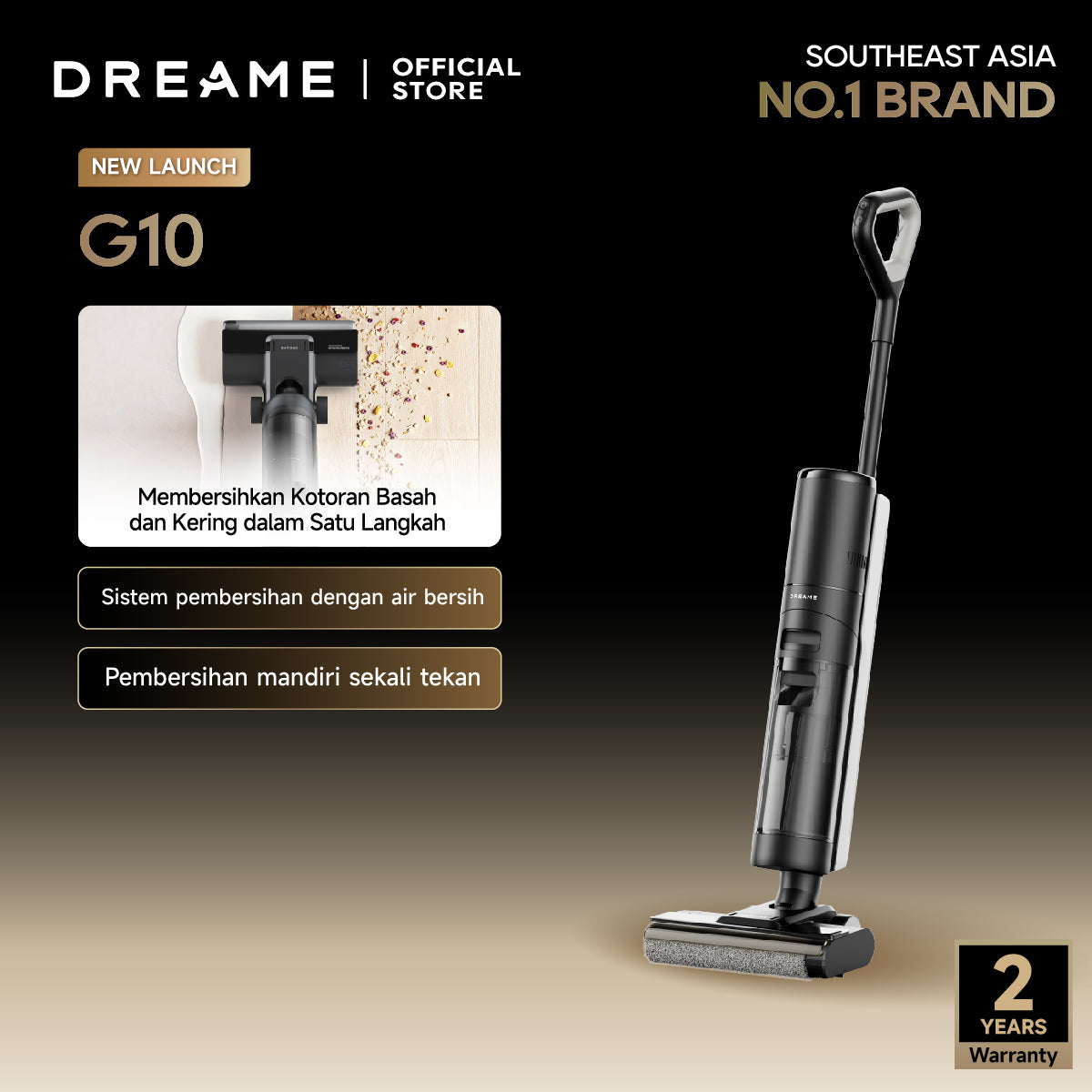 Dreame G10 Cordless Wet & Dry Vacuum Cleaner