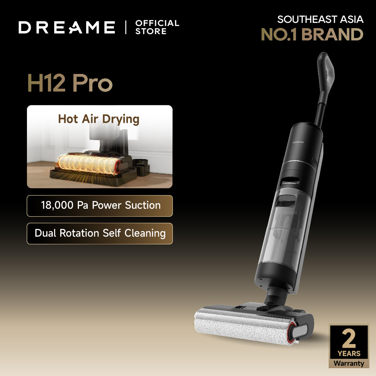 Dreame H12 Pro Cordless Wet & Dry Vacuum Cleaner