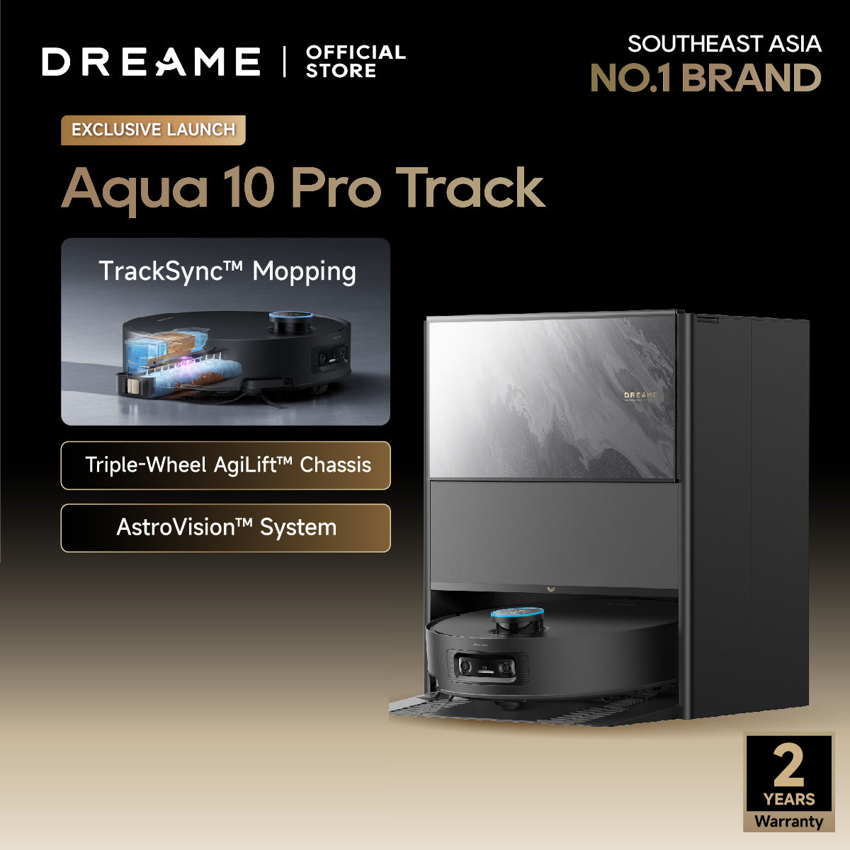 Dreame Aqua 10 Pro Track Robot Vacuum Cleaner