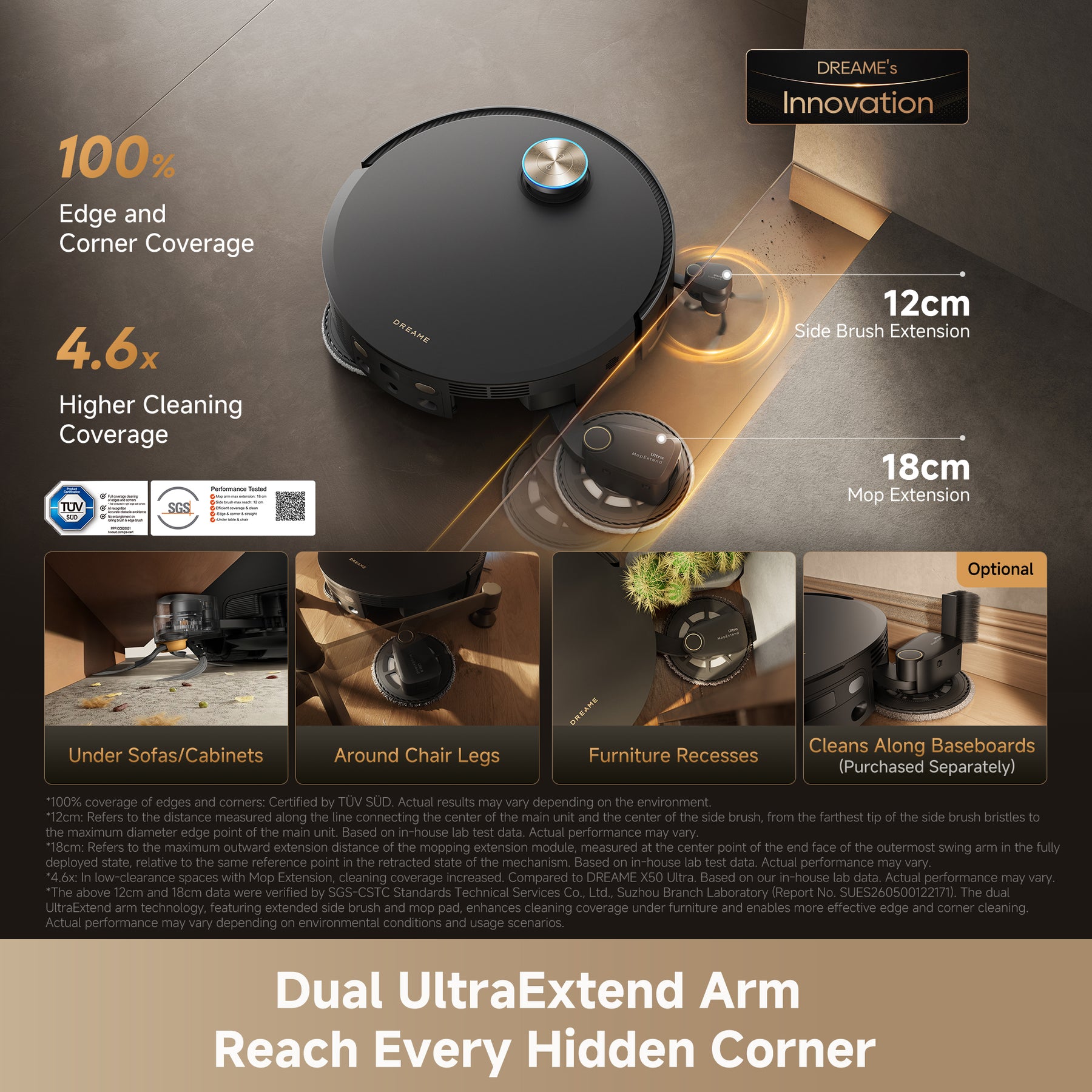 Dreame X60 Ultra Extreme Smart Robot Vacuum Cleaner
