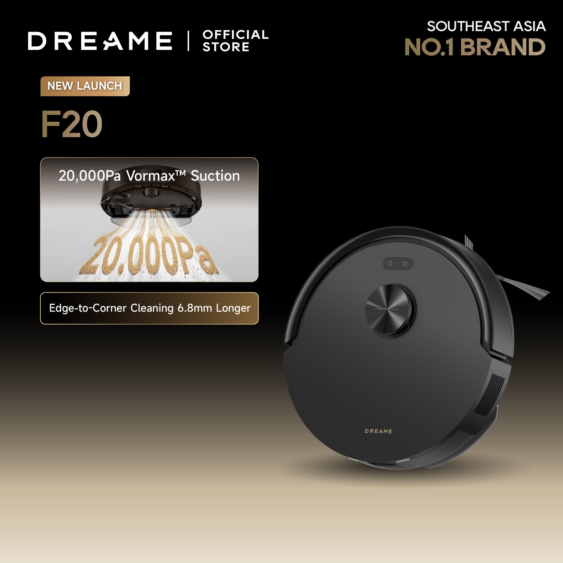 Dreame F20 Robot Vacuum Cleaner