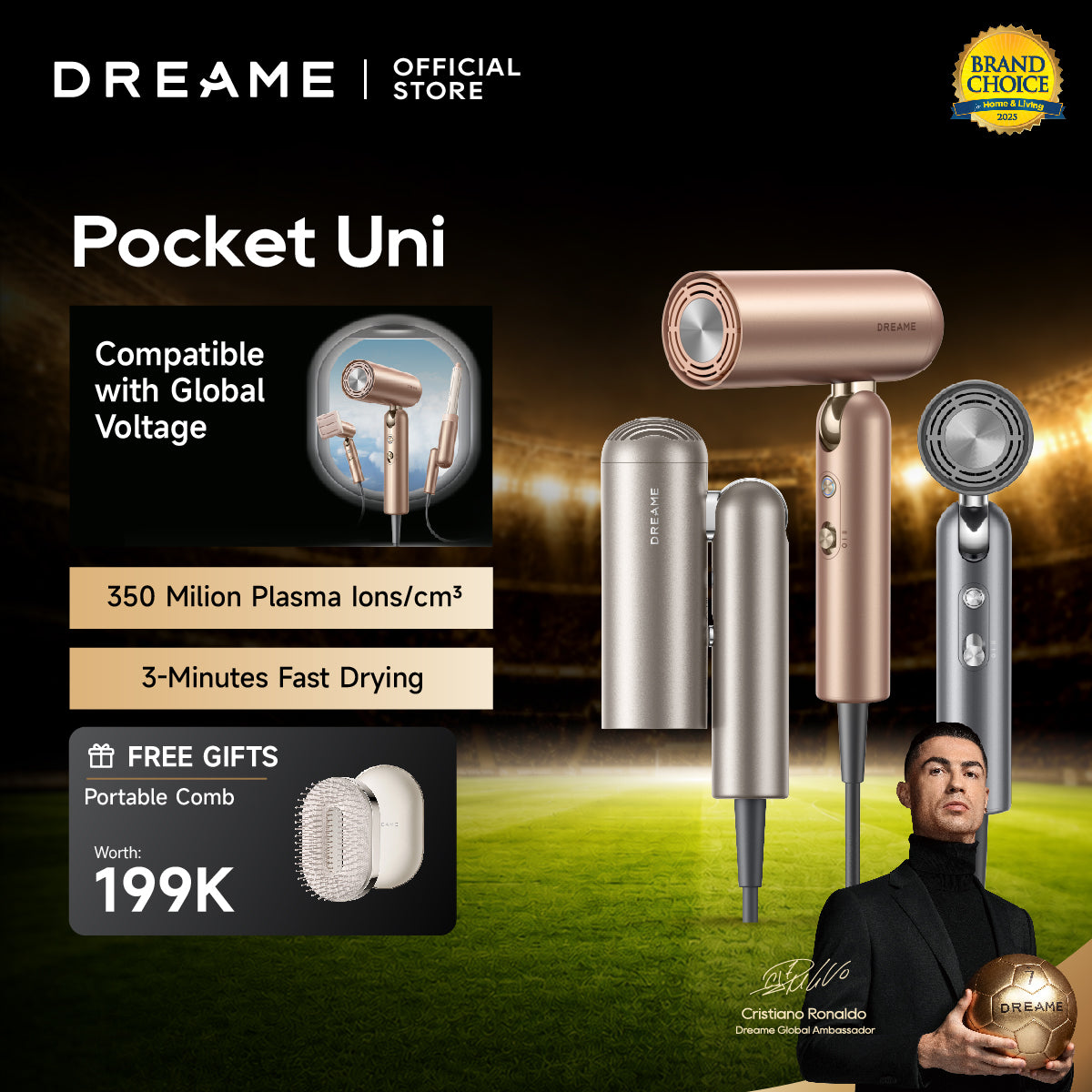 Dreame Pocket Uni Portable Hair Dryer