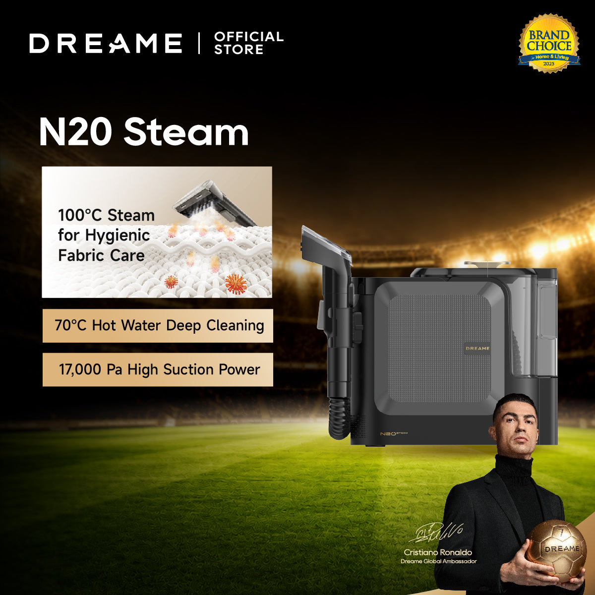 Dreame N20 Steam Portable Spot Carpet Cleaner