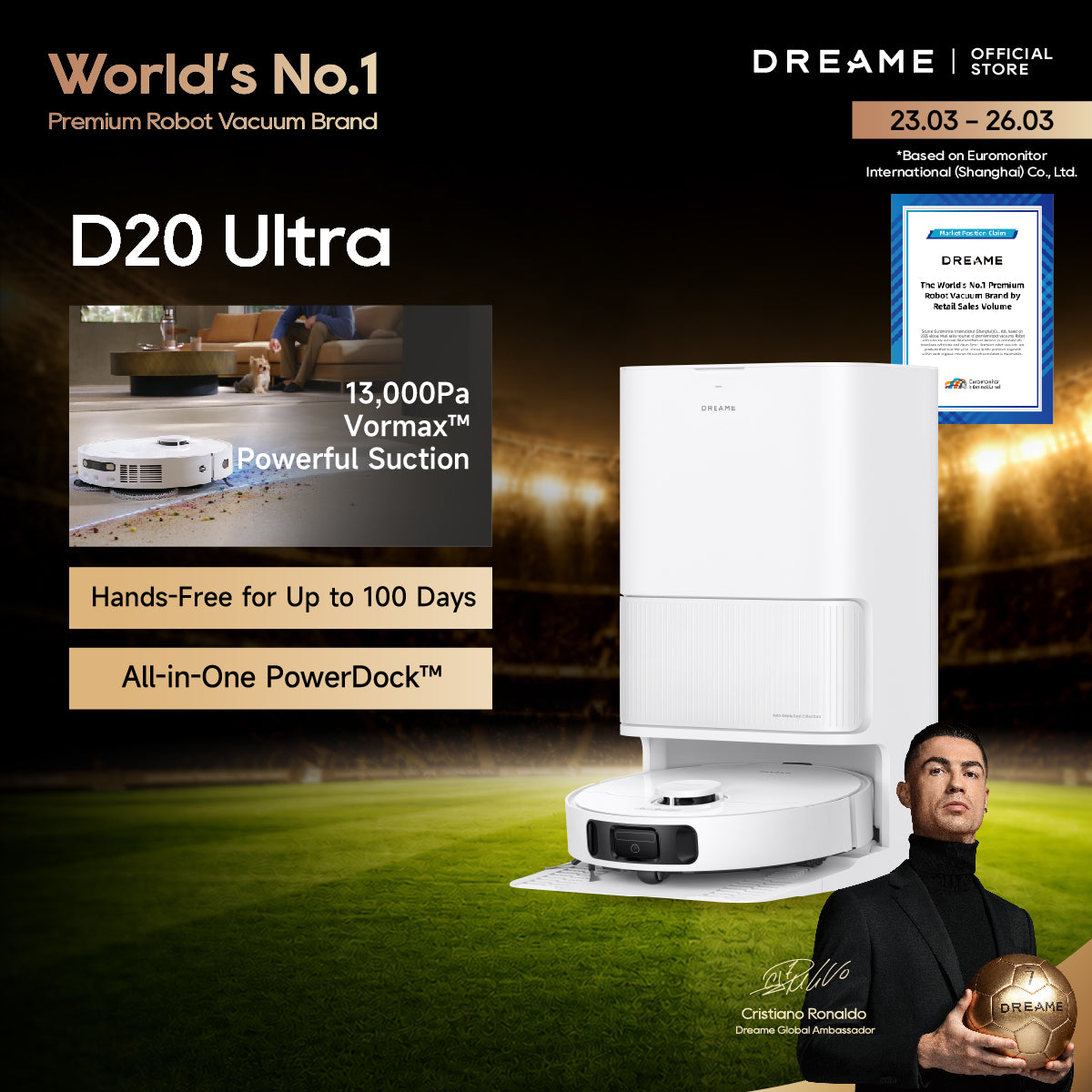 Dreame D20 Ultra Smart Robot Vacuum Cleaner