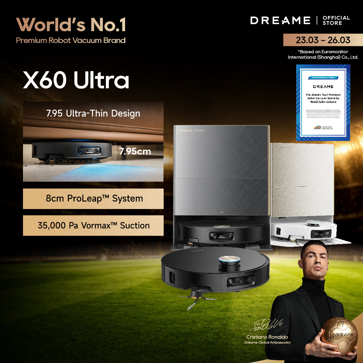 Dreame X60 Ultra Smart Robot Vacuum Cleaner