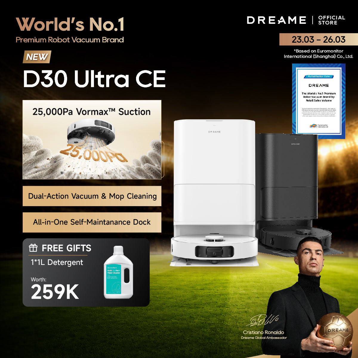 Dreame D30 Ultra CE Smart Robot Vacuum Cleaner