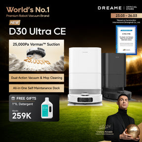 Dreame D30 Ultra CE Smart Robot Vacuum Cleaner