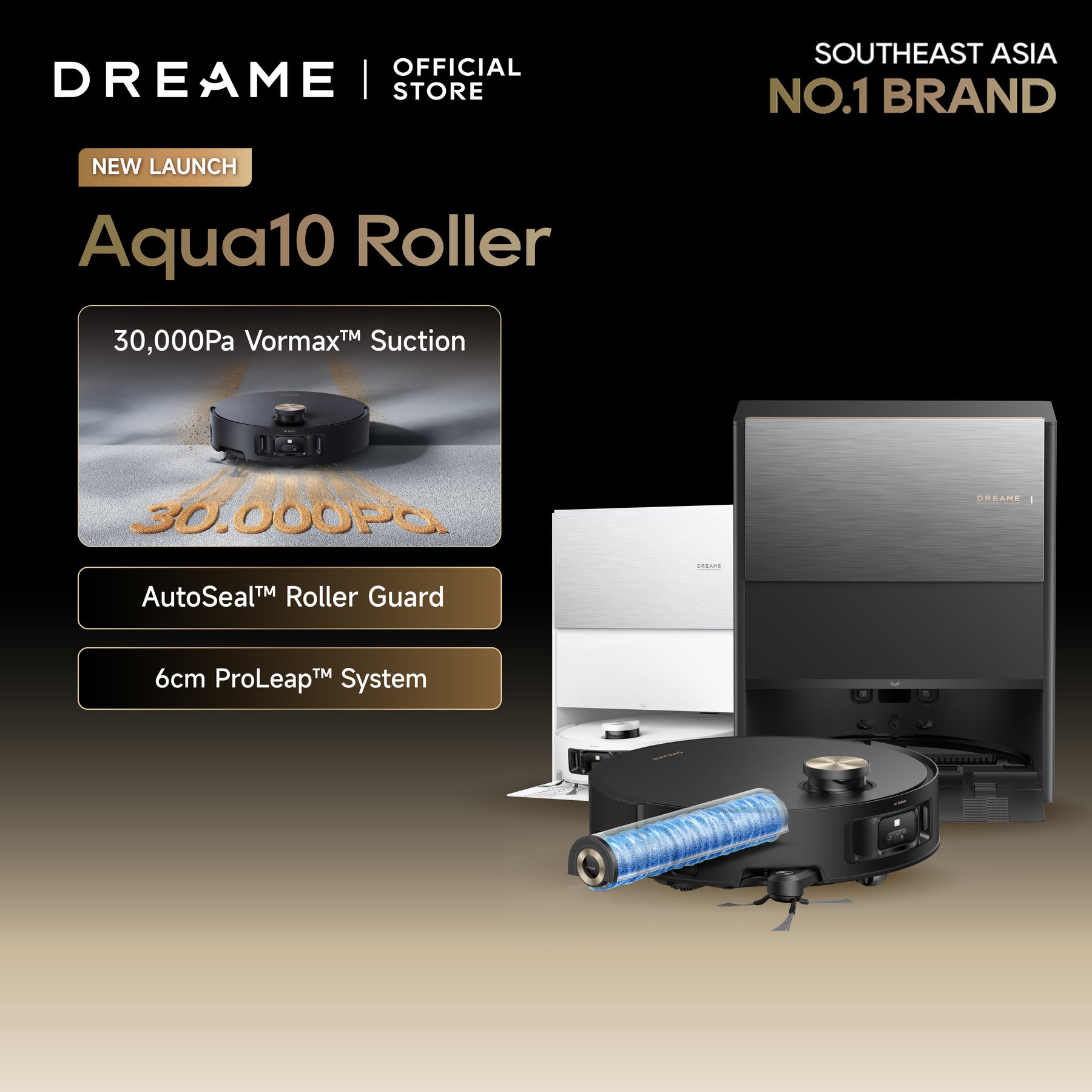 Dreame Aqua 10 roller Smart Robot Vacuum Cleaner